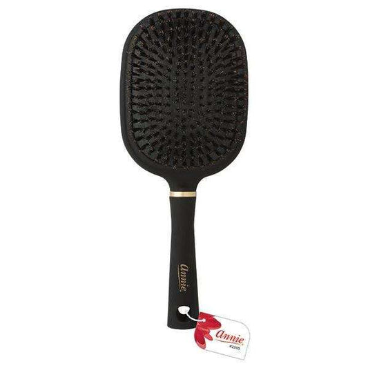 Annie Deluxe Paddle Brush, 100% Boar Bristle, Black