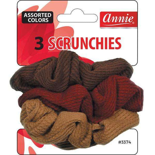 The Essential Black & Brown Hair Scrunchie Duo